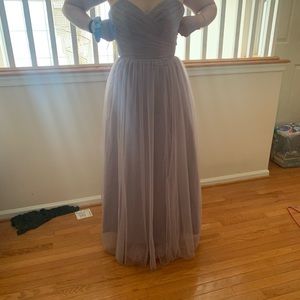Lilac bridesmaids gown